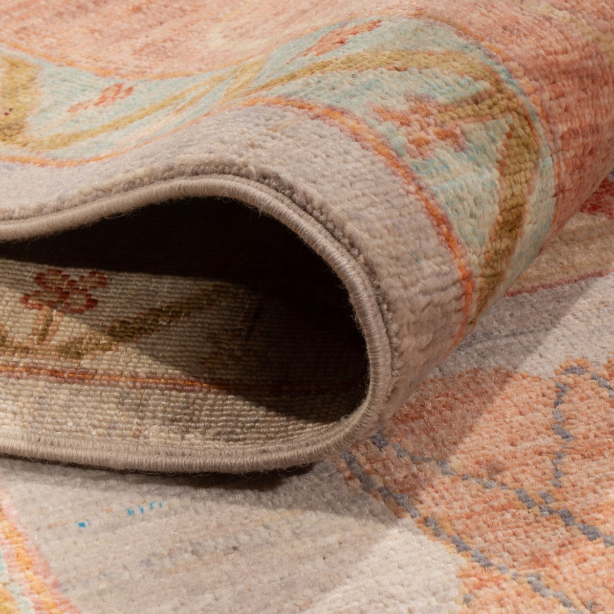 Alfombra Ziegler - Usak - 346 x 243 cm - azul claro