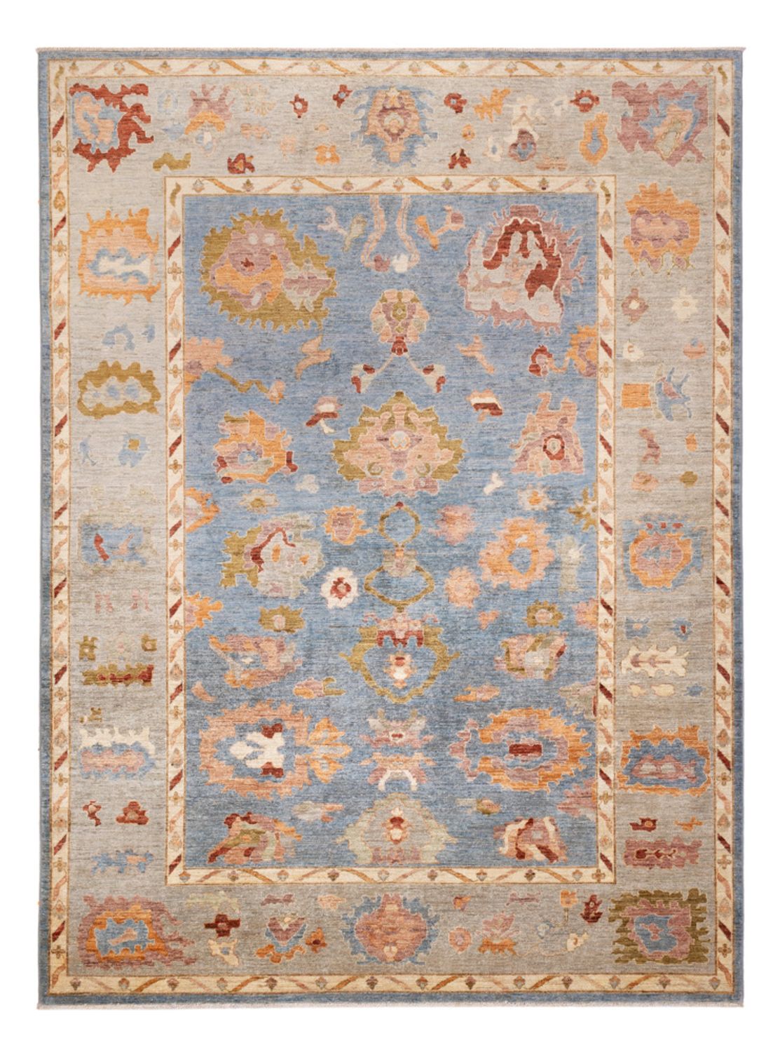 Alfombra Ziegler - Usak - 332 x 242 cm - azul