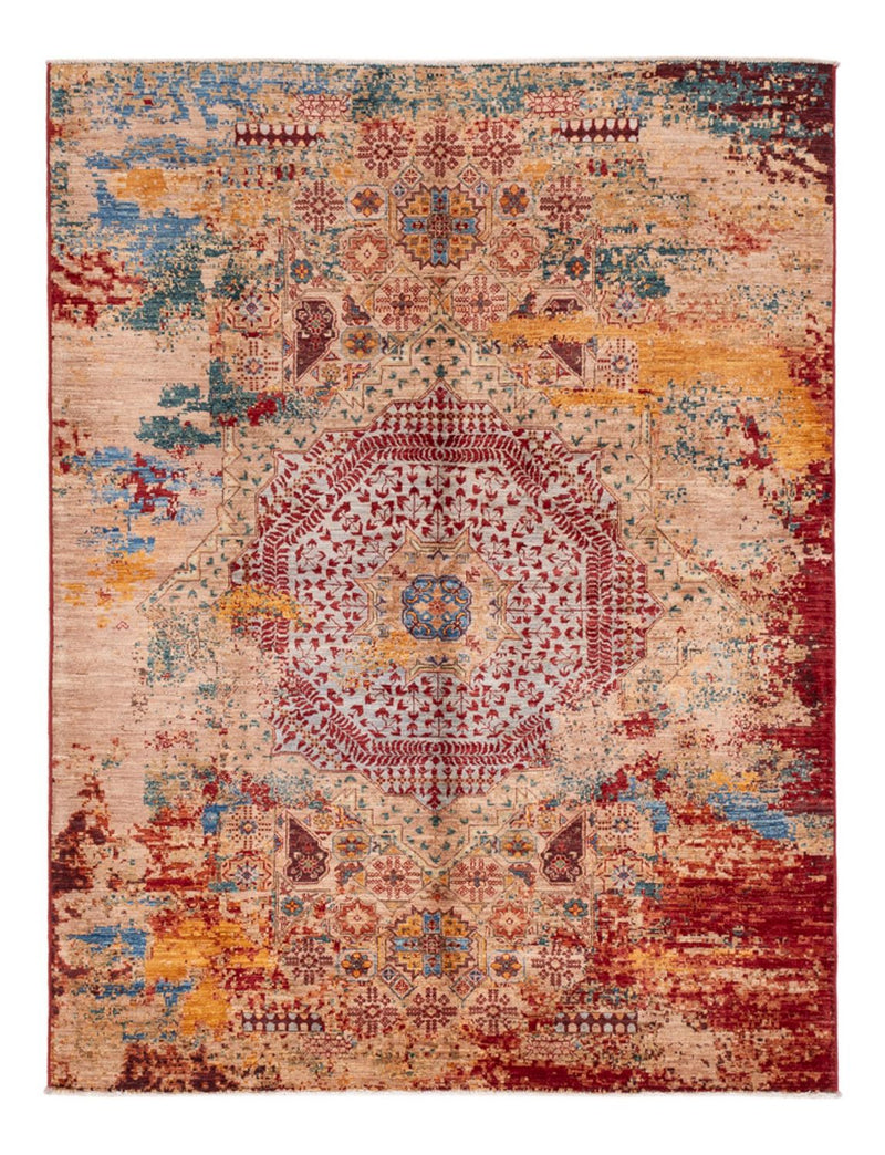 Alfombra de diseño - 201 x 152 cm - multicolor