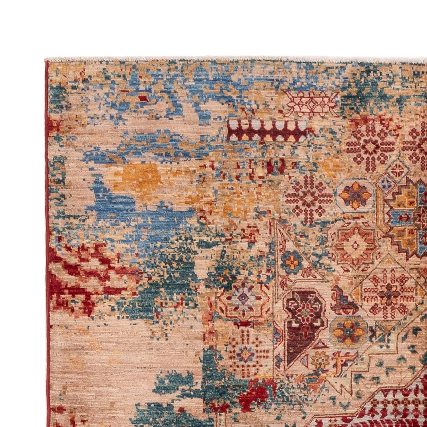 Alfombra de diseño - 201 x 152 cm - multicolor