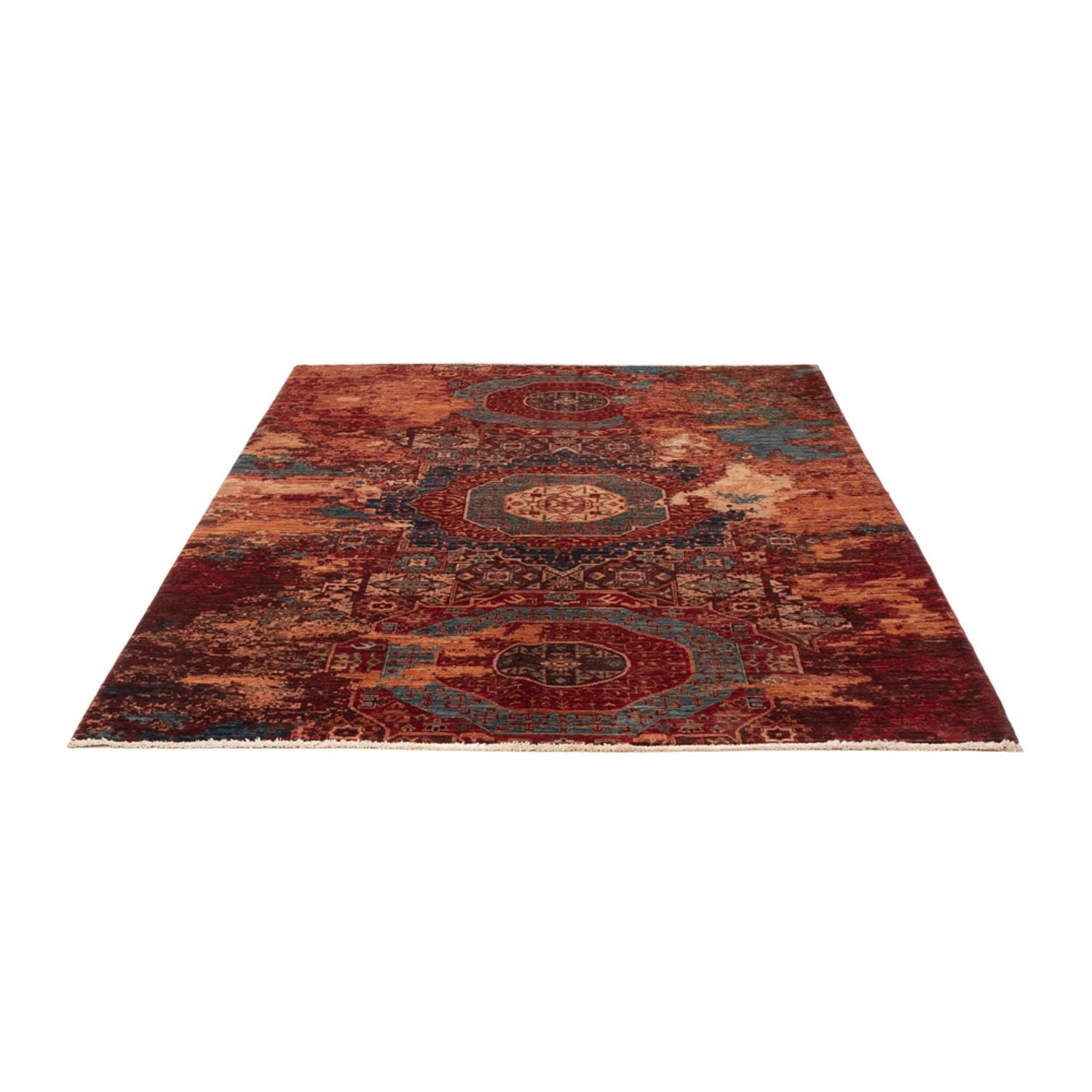 Alfombra de diseño - 195 x 156 cm - multicolor