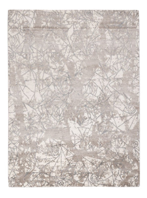 Alfombra de diseño - 203 x 152 cm - plata