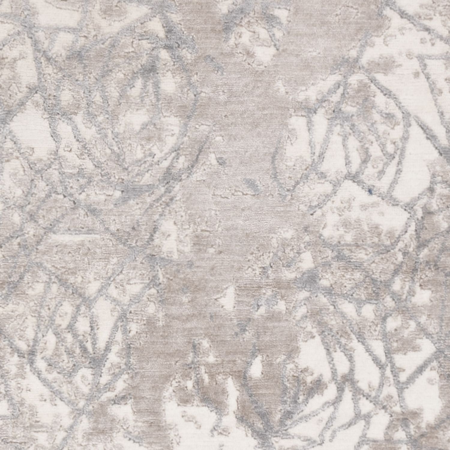 Alfombra de diseño - 203 x 152 cm - plata