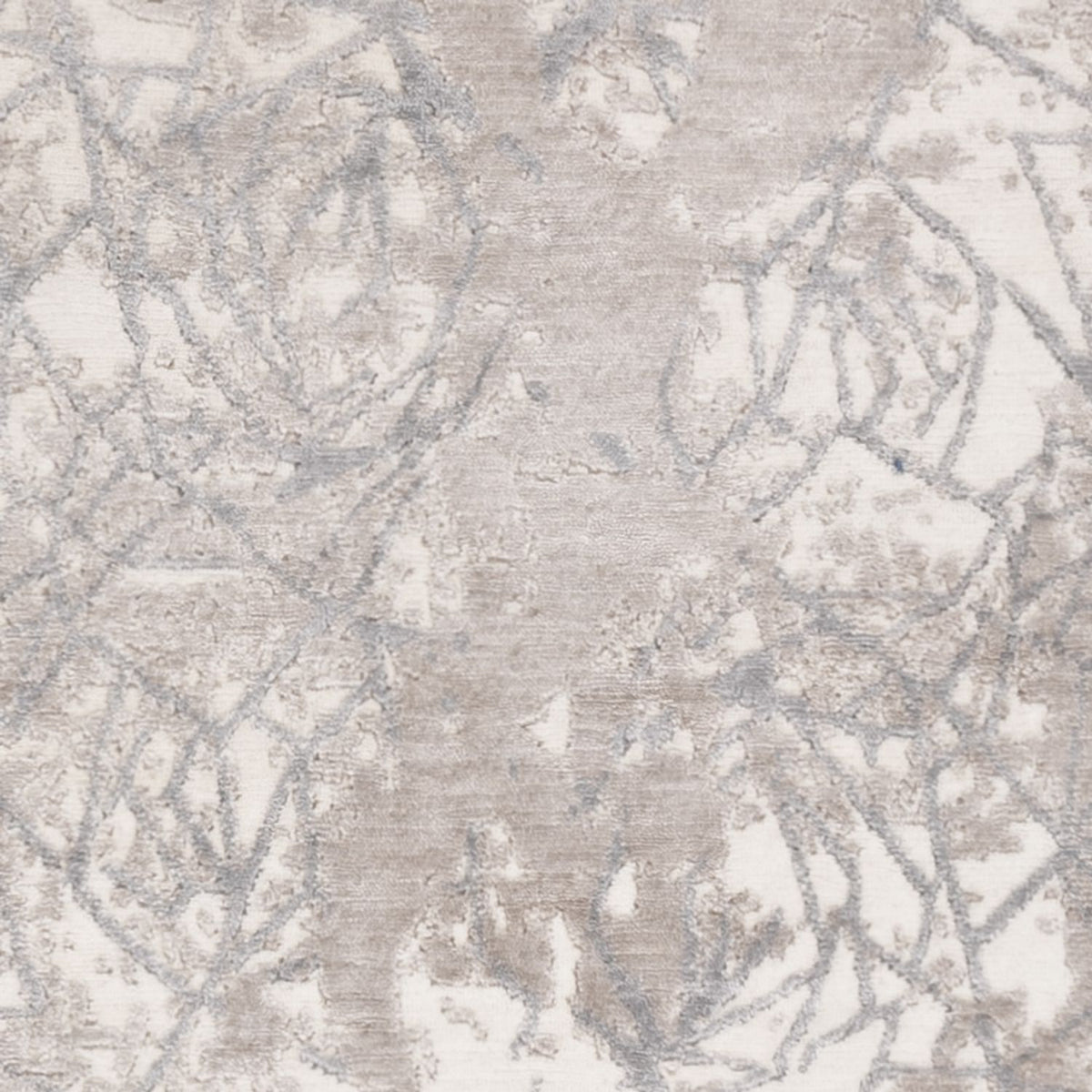 Alfombra de diseño - 203 x 152 cm - plata