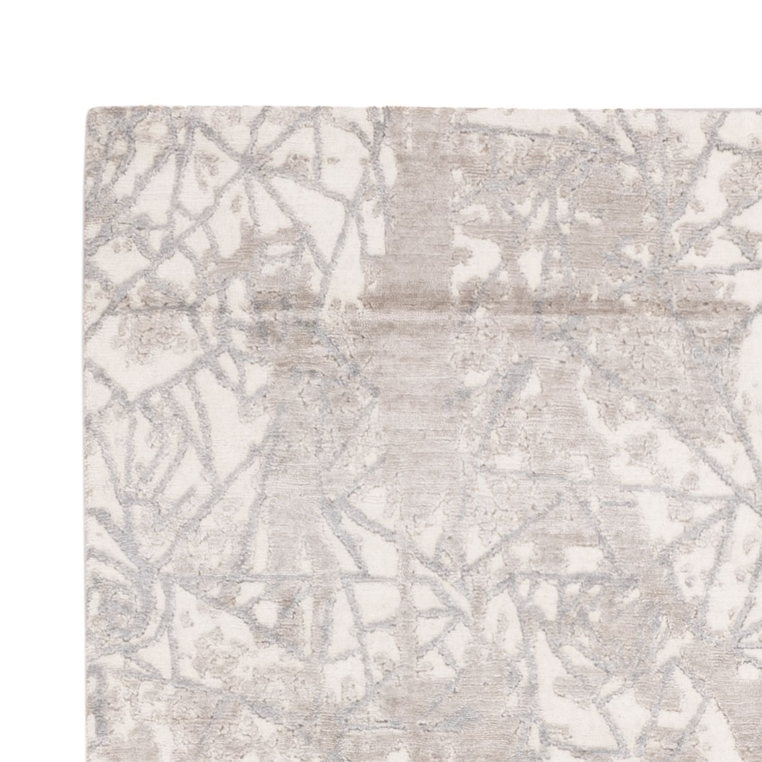 Alfombra de diseño - 203 x 152 cm - plata