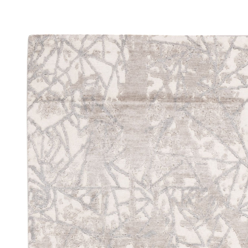 Alfombra de diseño - 203 x 152 cm - plata