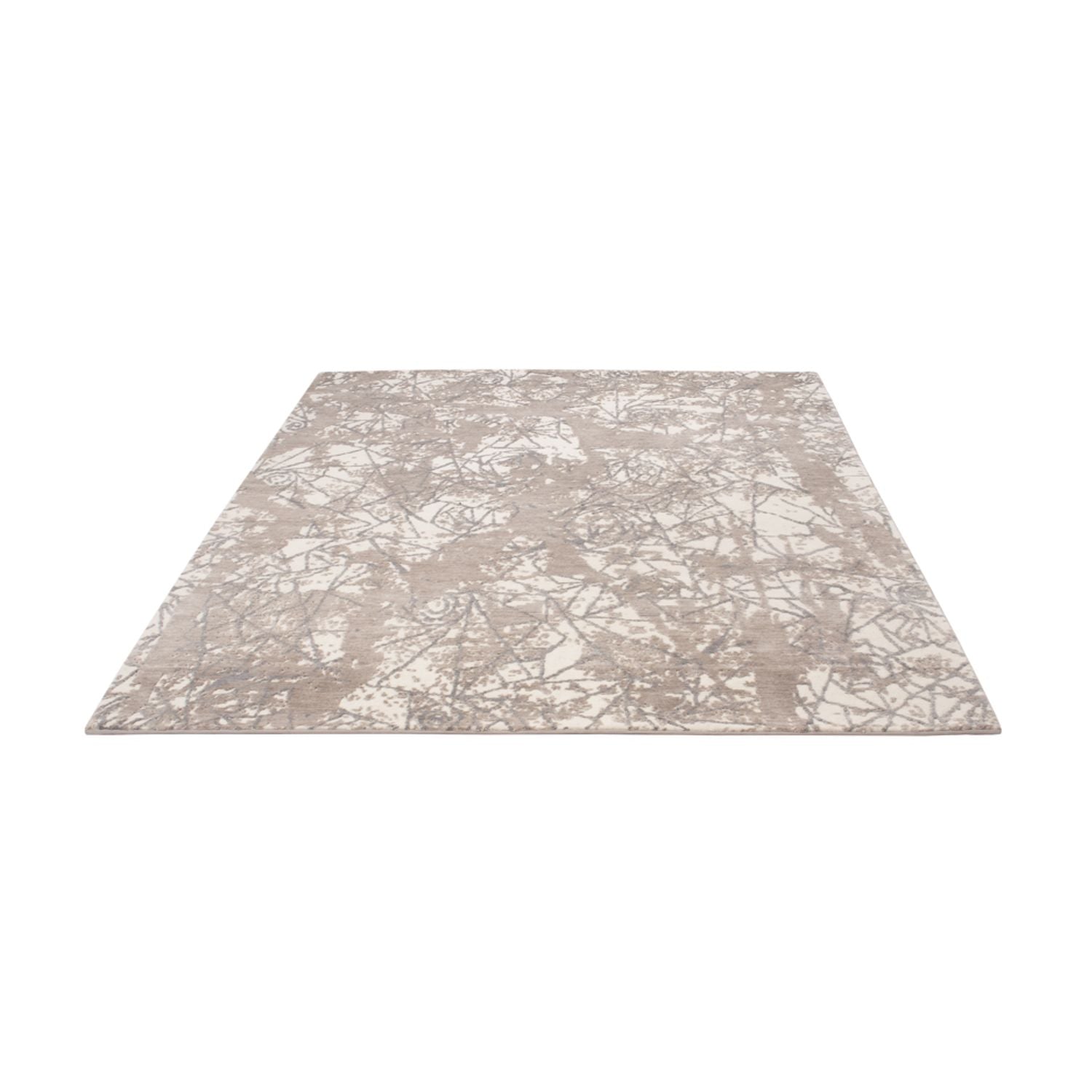 Alfombra de diseño - 203 x 152 cm - plata
