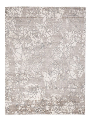 Alfombra de diseño - 206 x 154 cm - plata