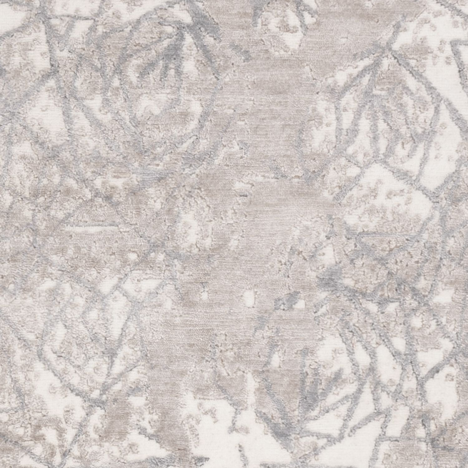 Alfombra de diseño - 206 x 154 cm - plata