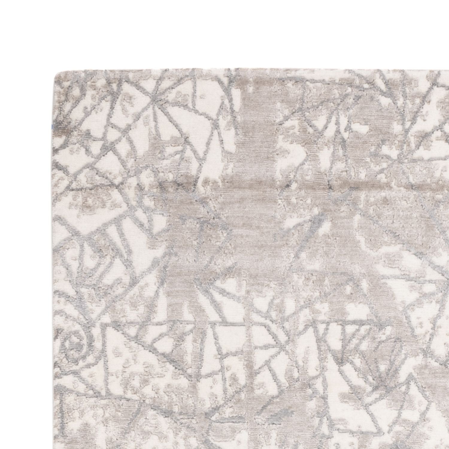 Alfombra de diseño - 206 x 154 cm - plata