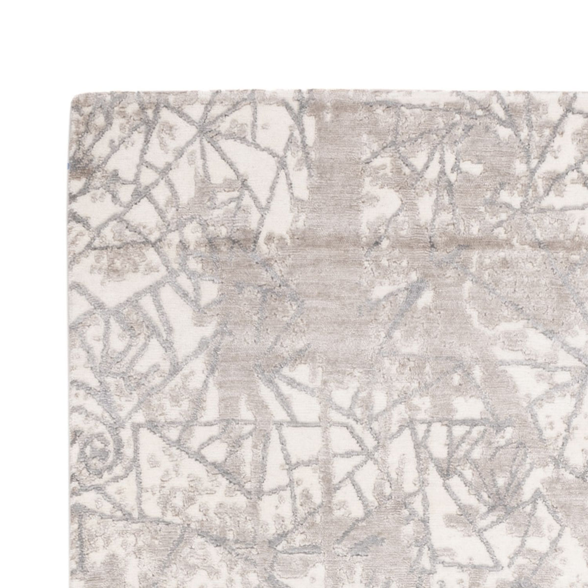 Alfombra de diseño - 206 x 154 cm - plata