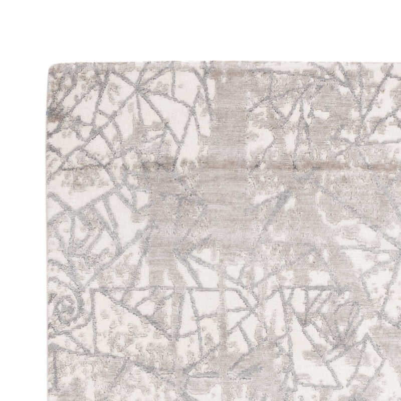 Alfombra de diseño - 206 x 154 cm - plata