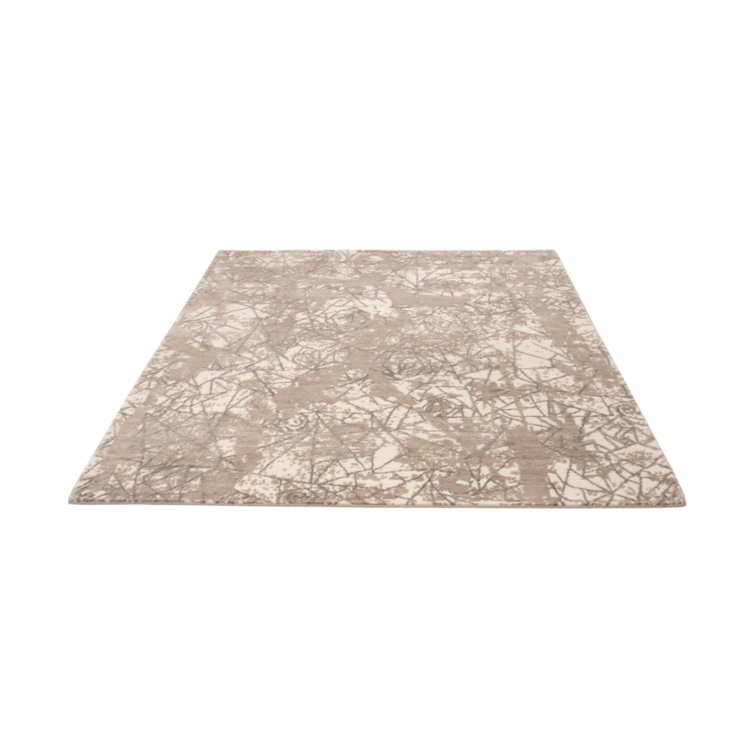 Alfombra de diseño - 206 x 154 cm - plata
