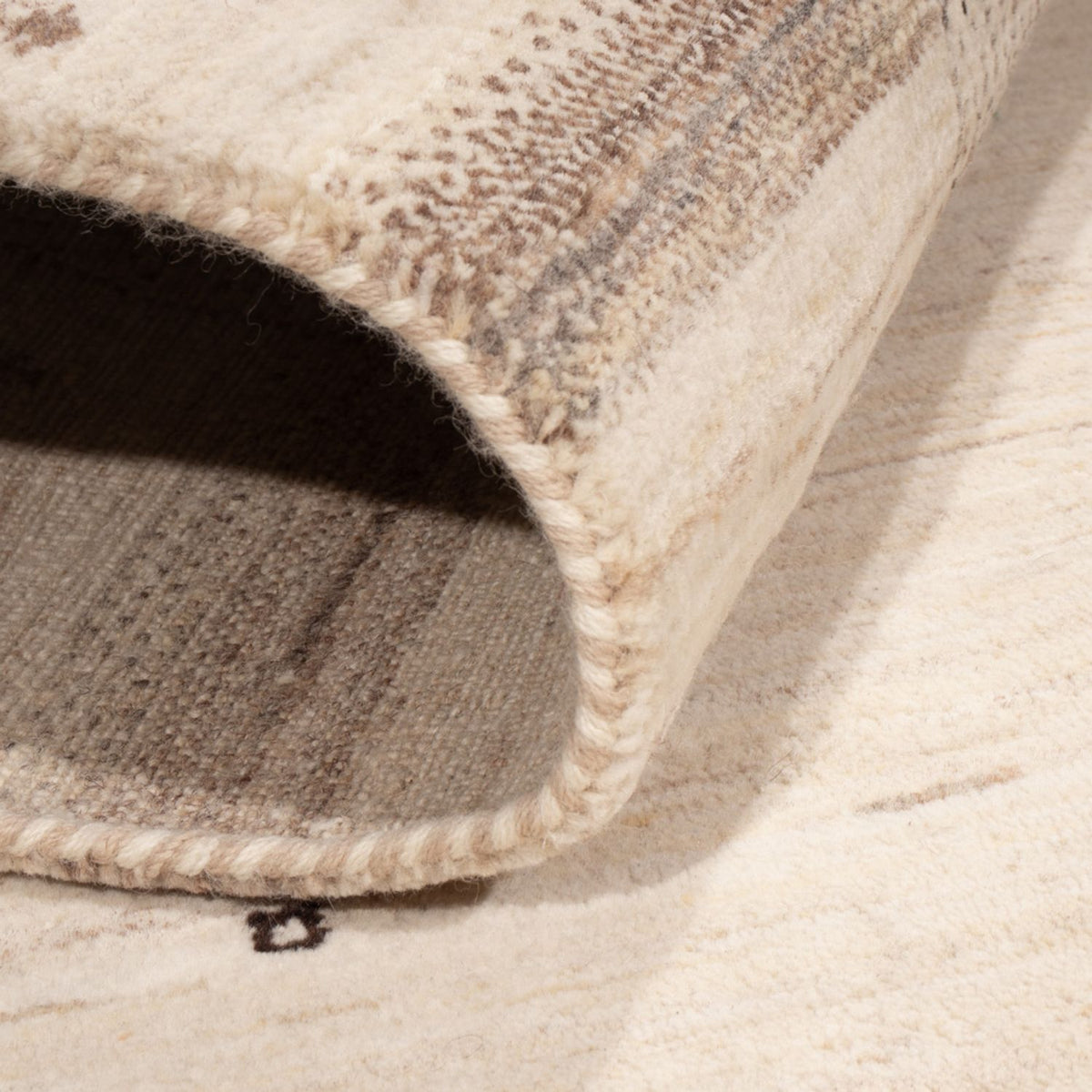 Alfombra Gabbeh - Loribaft Indus - 207 x 156 cm - plata