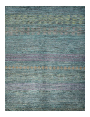 Alfombra de diseño - 196 x 152 cm - verde oscuro