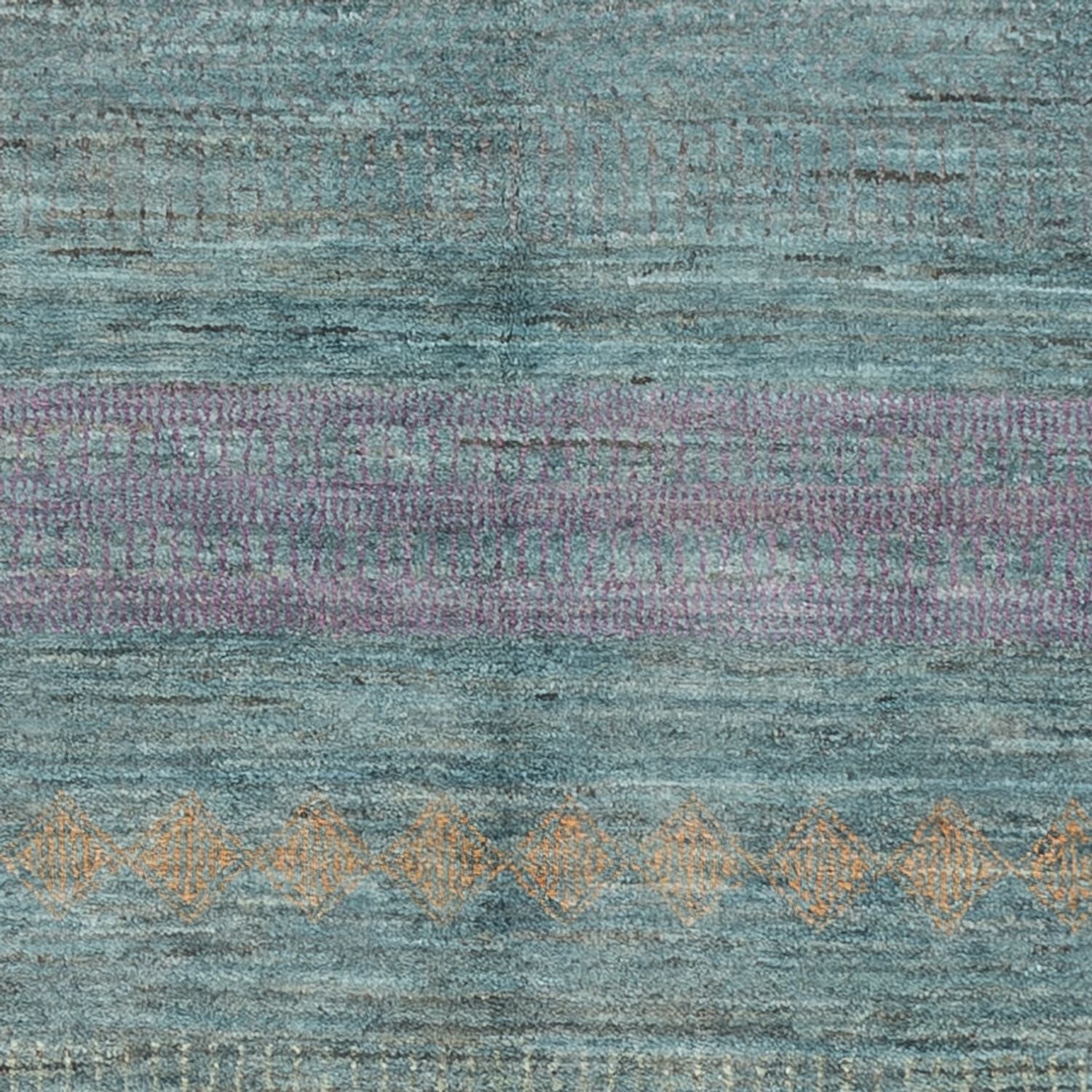 Alfombra de diseño - 196 x 152 cm - verde oscuro