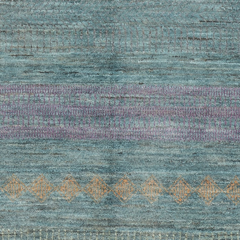 Alfombra de diseño - 196 x 152 cm - verde oscuro