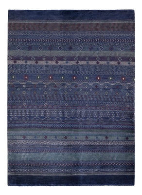 Alfombra Gabbeh - Persa - 191 x 140 cm - azul oscuro