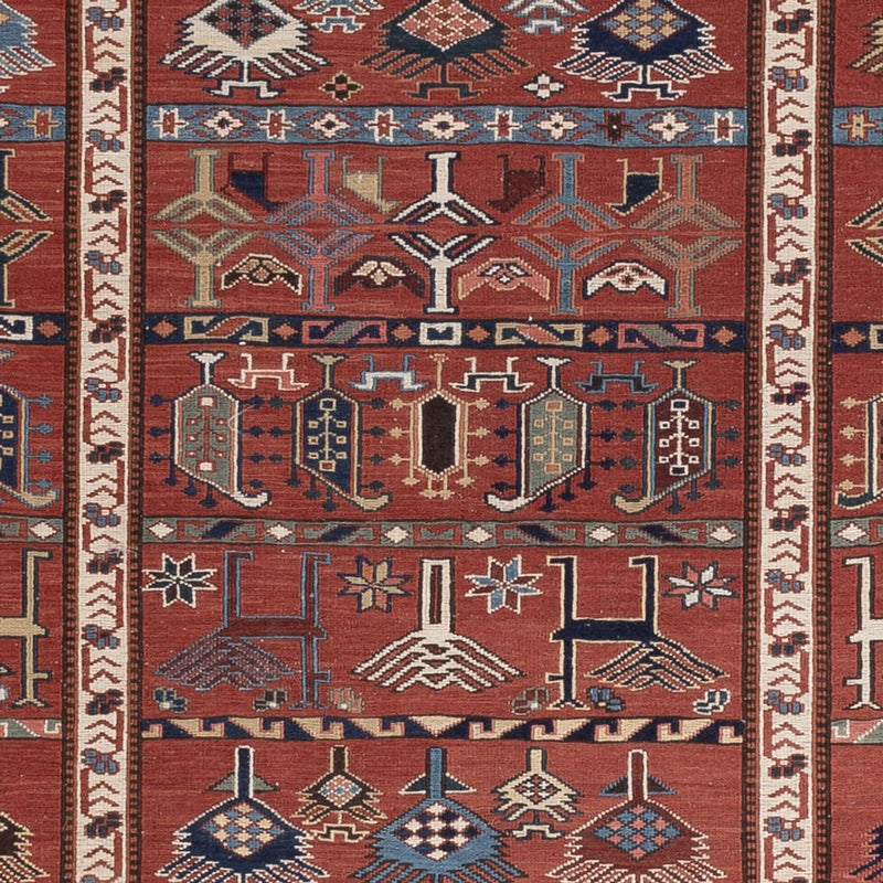 Alfombra Kelim - Oriental - Soumak cuadrado  - 205 x 192 cm - óxido