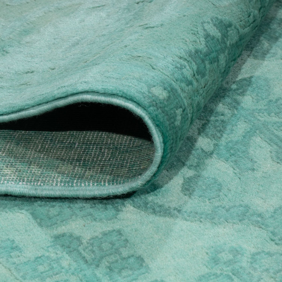Alfombra de diseño - 196 x 156 cm - turquesa