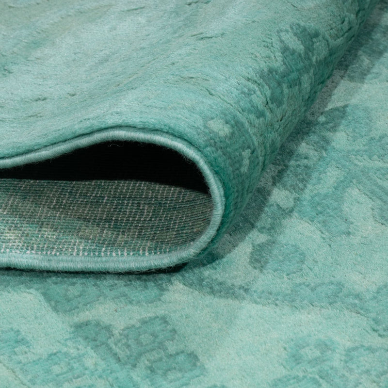 Alfombra de diseño - 196 x 156 cm - turquesa
