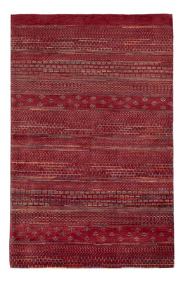 Alfombra Gabbeh - Loribaft Indus - 192 x 122 cm - rojo