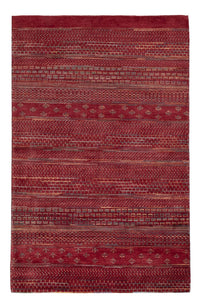 Alfombra Gabbeh - Loribaft Indus - 192 x 122 cm - rojo