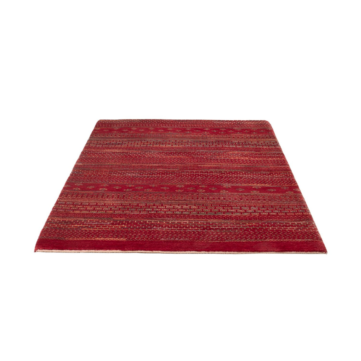 Alfombra Gabbeh - Loribaft Indus - 192 x 122 cm - rojo