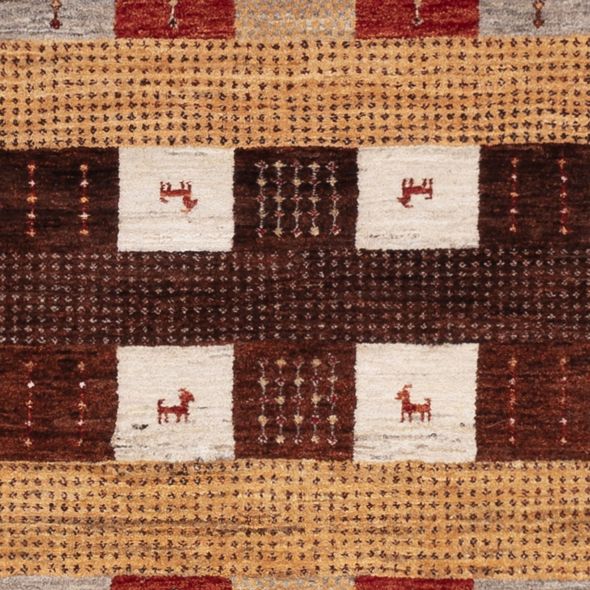 Alfombra Gabbeh - Loribaft Indus - 205 x 150 cm - multicolor