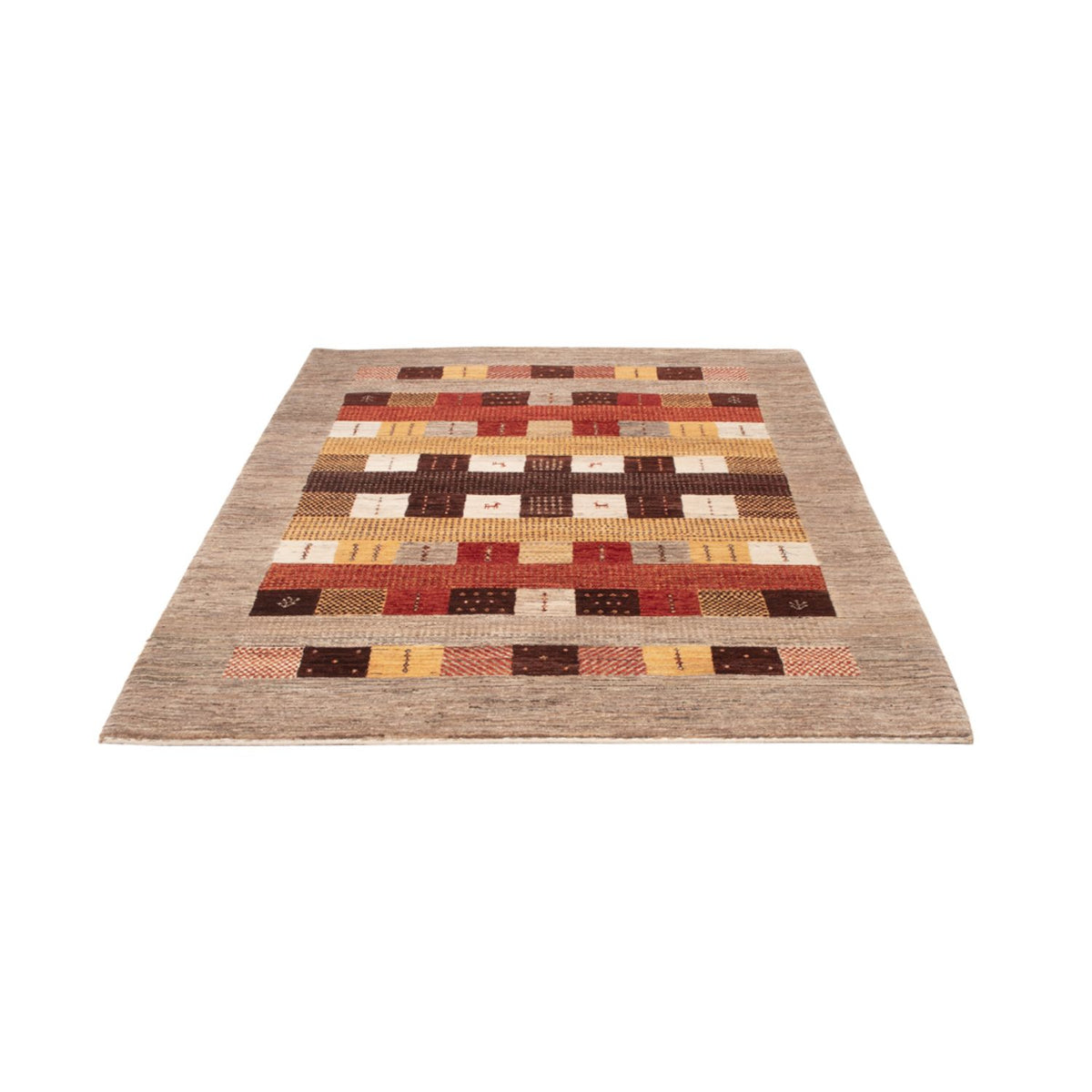 Alfombra Gabbeh - Loribaft Indus - 205 x 144 cm - multicolor