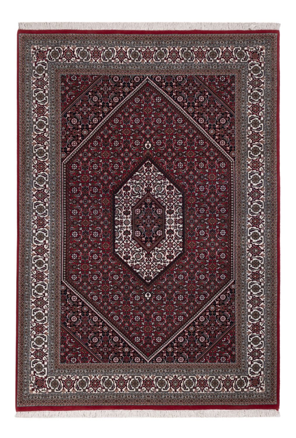 Alfombra oriental - Bidjar - Indus - 201 x 142 cm - marrón oscuro