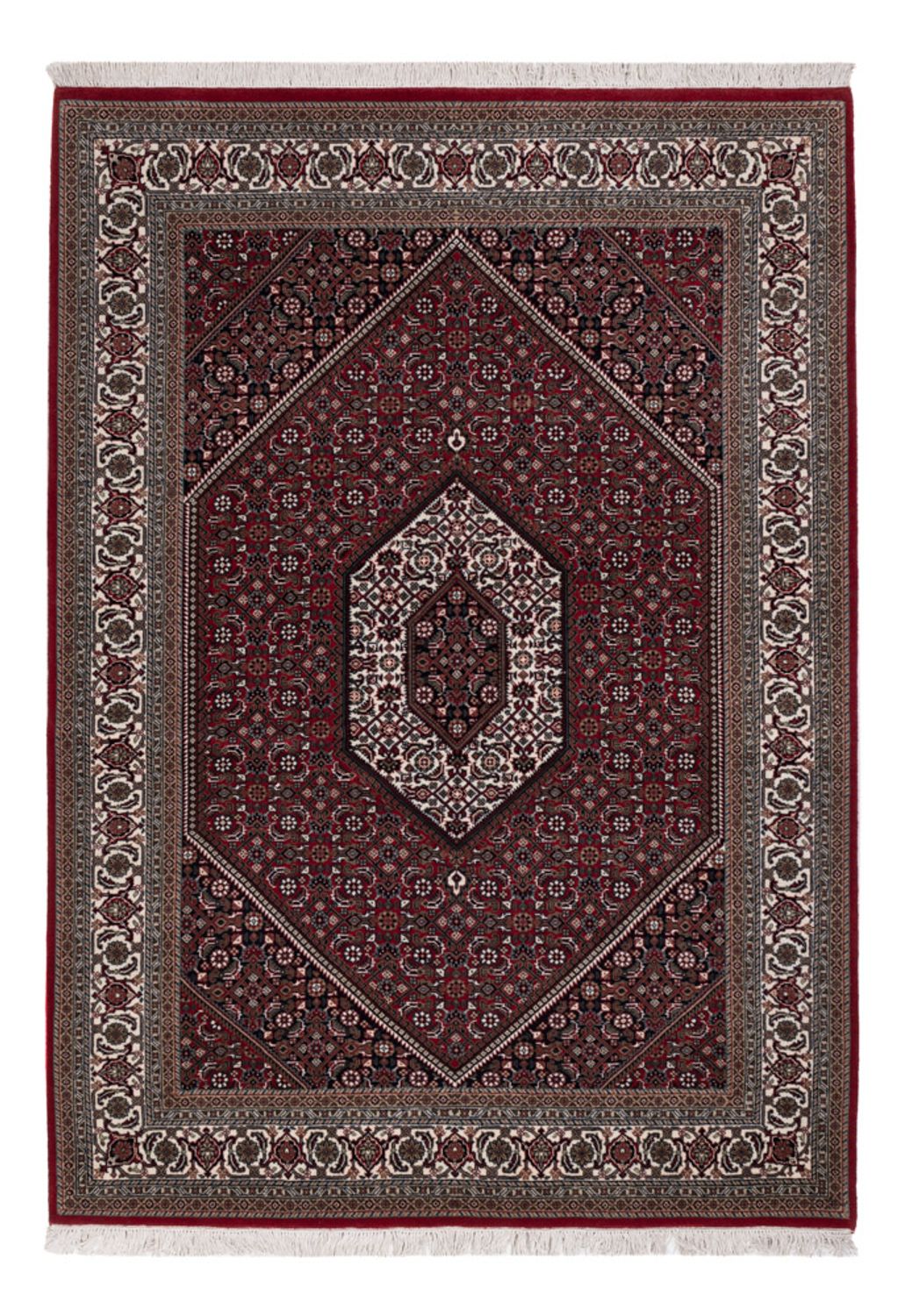 Alfombra oriental - Bidjar - Indus - 204 x 145 cm - marrón oscuro