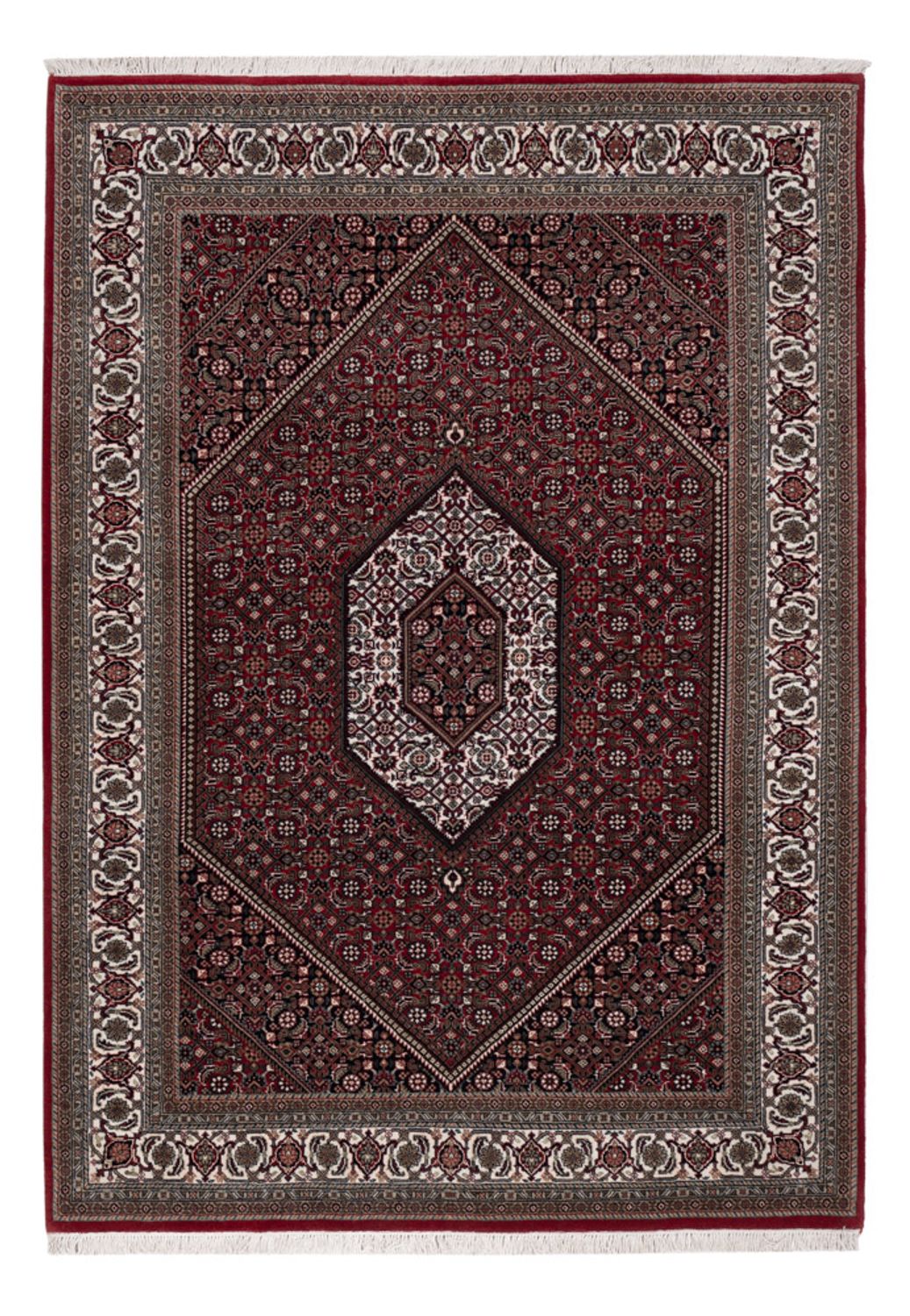 Alfombra oriental - Bidjar - Indus - 202 x 138 cm - marrón oscuro