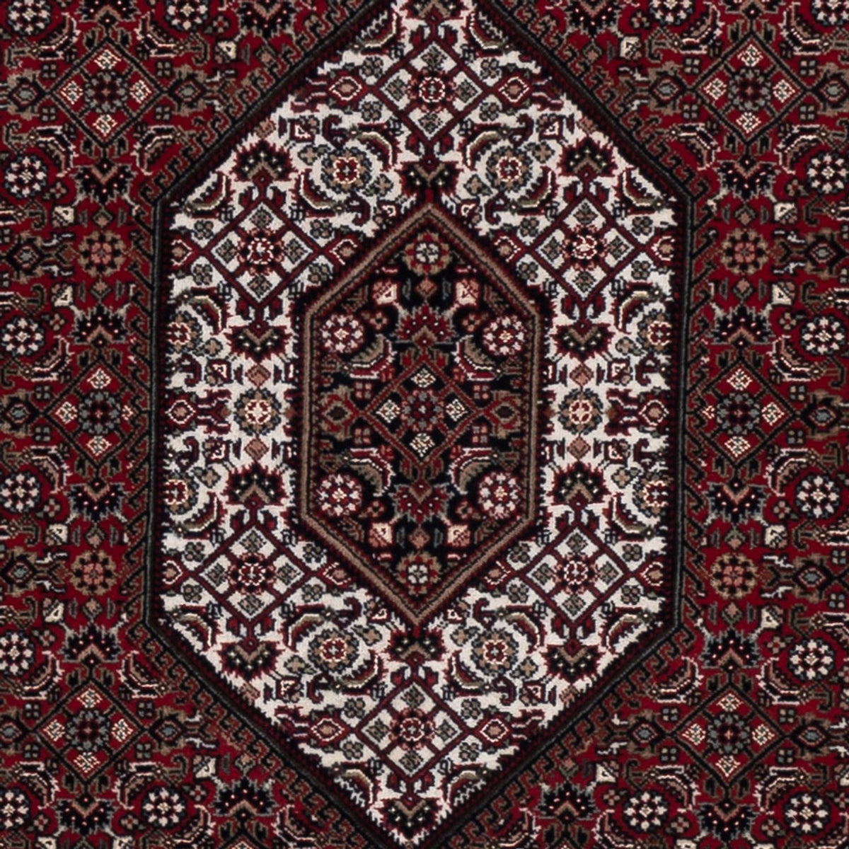 Alfombra oriental - Bidjar - Indus - 202 x 138 cm - marrón oscuro
