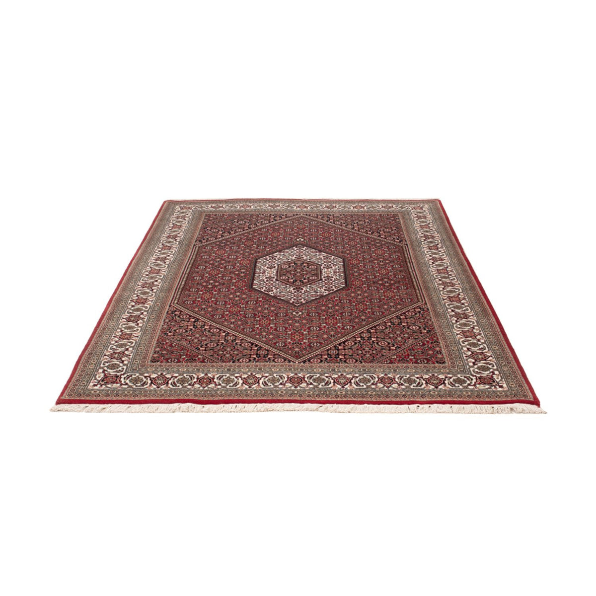 Alfombra oriental - Bidjar - Indus - 202 x 138 cm - marrón oscuro