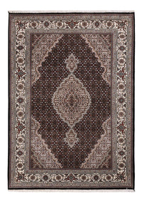 Alfombra oriental - Tabriz - 196 x 141 cm - gris oscuro