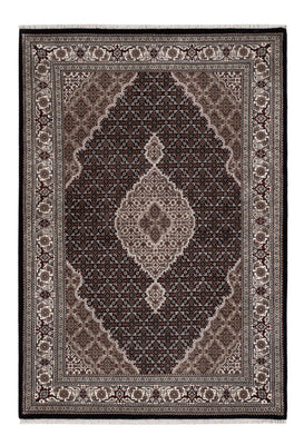 Alfombra oriental - Tabriz - 204 x 141 cm - gris oscuro
