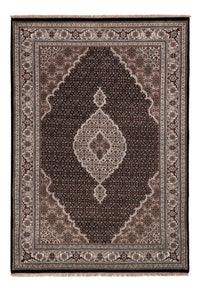 Alfombra oriental - Tabriz - 204 x 142 cm - gris oscuro