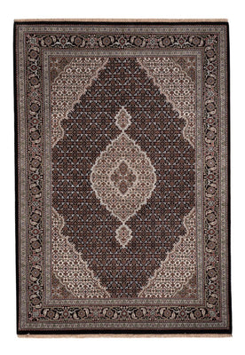 Alfombra oriental - Tabriz - 205 x 143 cm - gris oscuro