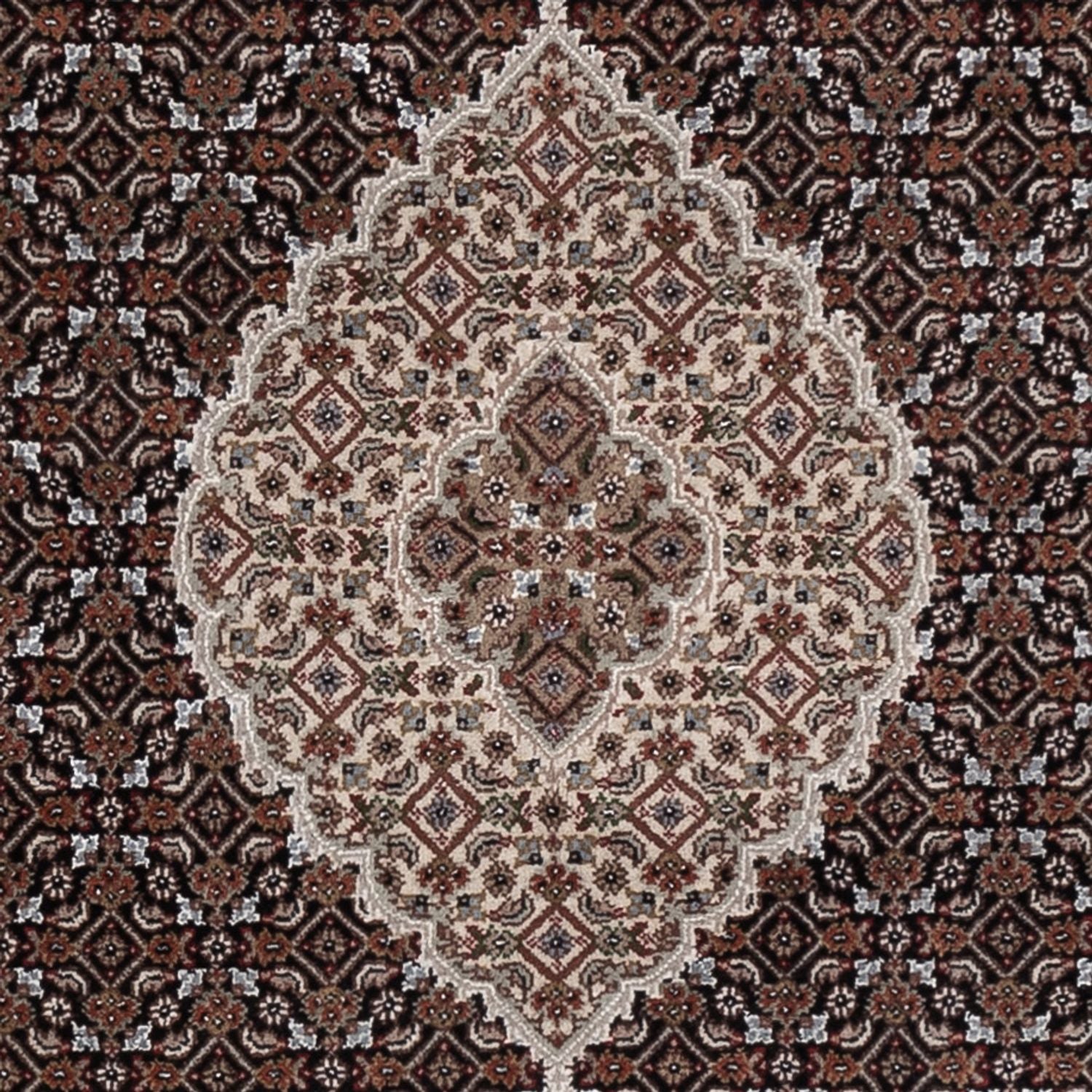 Alfombra oriental - Tabriz - 205 x 143 cm - gris oscuro