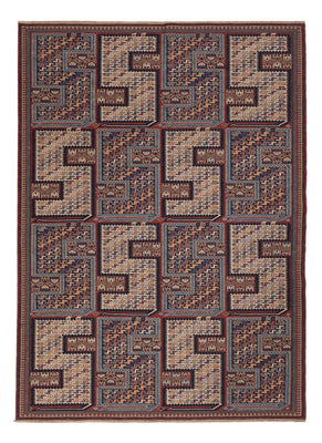 Alfombra Kelim - Oriental - Soumak - 215 x 155 cm - beige oscuro