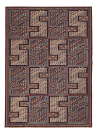Alfombra Kelim - Oriental - Soumak - 215 x 155 cm - beige oscuro