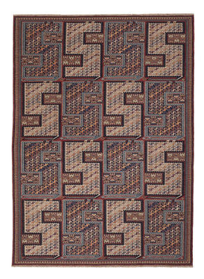 Alfombra Kelim - Oriental - Soumak - 216 x 152 cm - beige oscuro