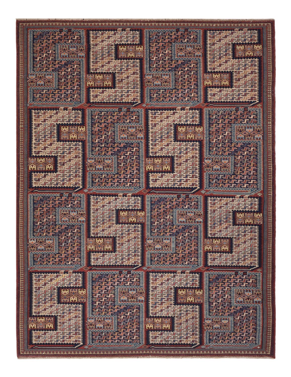 Alfombra Kelim - Oriental - Soumak - 205 x 166 cm - beige oscuro
