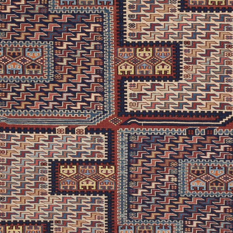 Alfombra Kelim - Oriental - Soumak - 205 x 166 cm - beige oscuro
