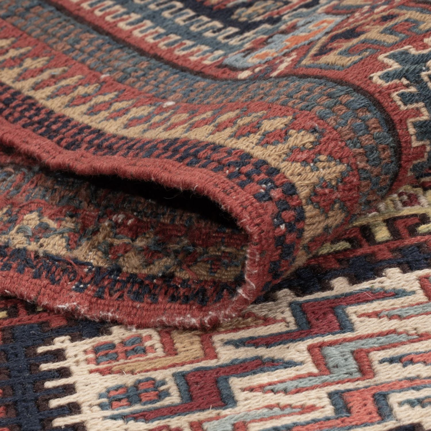 Alfombra Kelim - Oriental - Soumak - 205 x 166 cm - beige oscuro