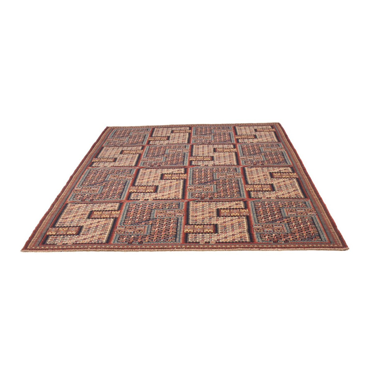 Alfombra Kelim - Oriental - Soumak - 205 x 166 cm - beige oscuro