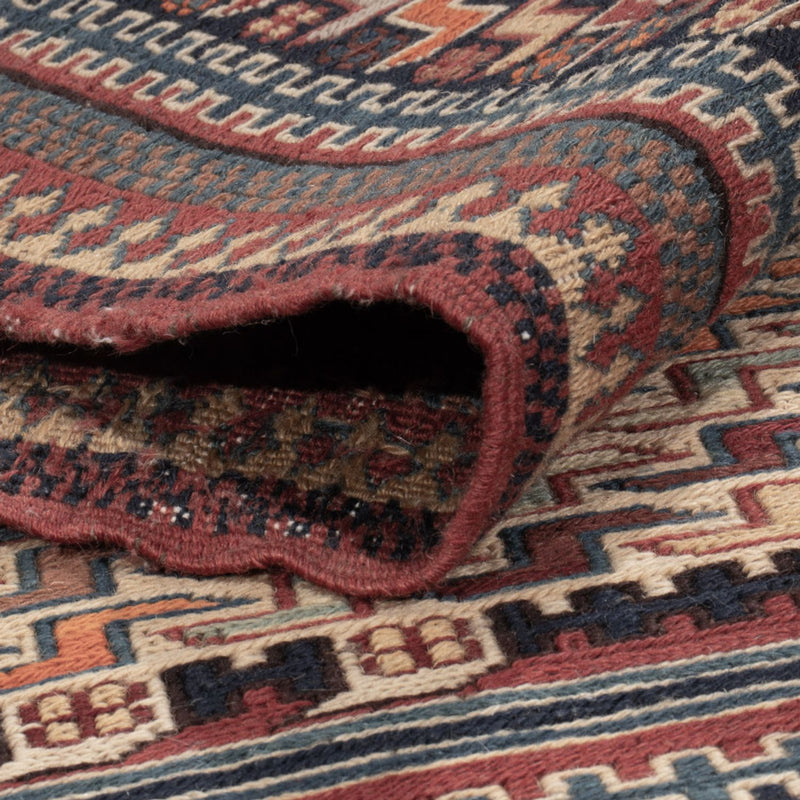 Alfombra Kelim - Oriental - Soumak - 209 x 166 cm - beige oscuro