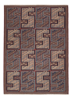 Alfombra Kelim - Oriental - Soumak - 215 x 159 cm - beige oscuro