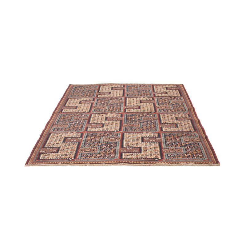 Alfombra Kelim - Oriental - Soumak - 214 x 155 cm - beige oscuro